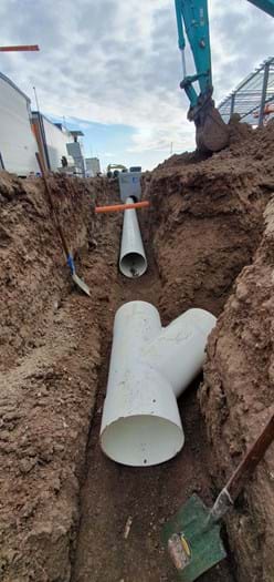 Drainage at Aldi Supermarket